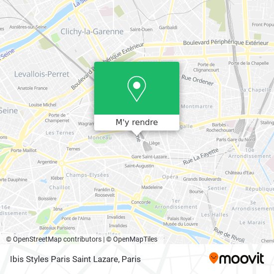 Ibis Styles Paris Saint Lazare plan
