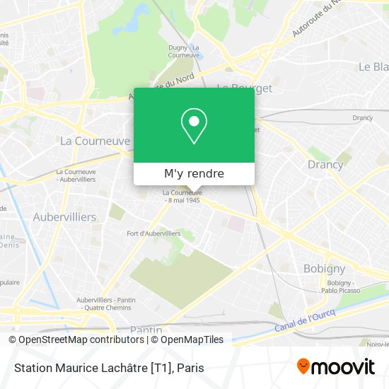 Station Maurice Lachâtre [T1] plan