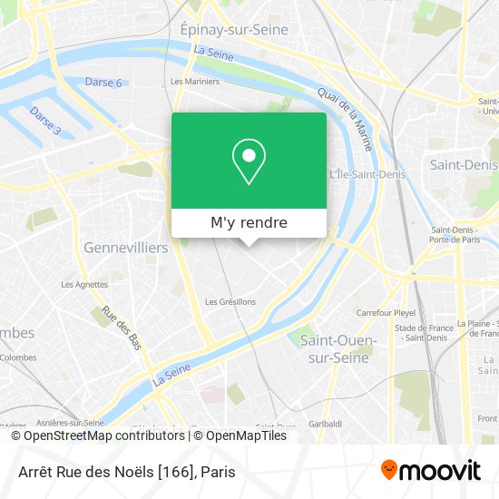 Arrêt Rue des Noëls [166] plan
