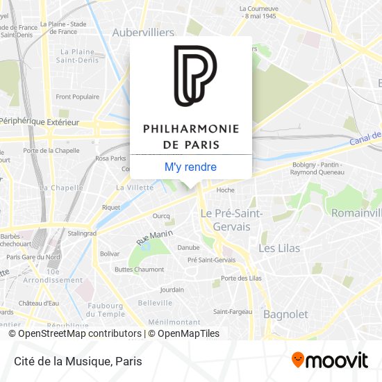 Cité de la Musique plan
