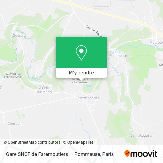 Gare SNCF de Faremoutiers — Pommeuse plan