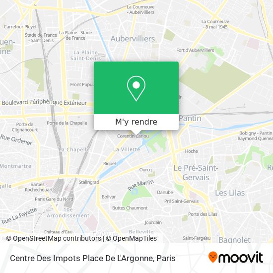 Centre Des Impots Place De L'Argonne plan