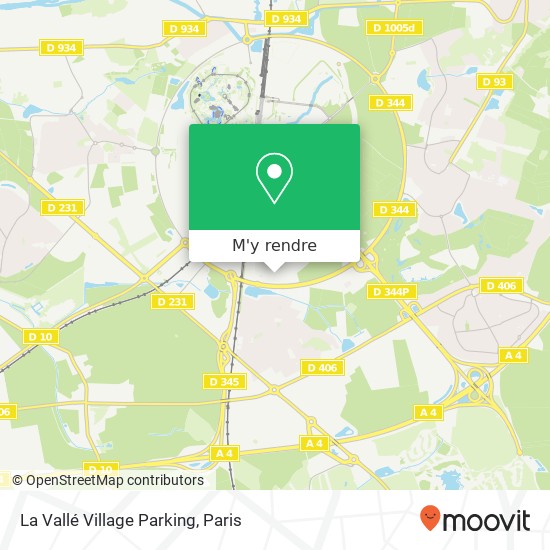 La Vallé Village Parking plan