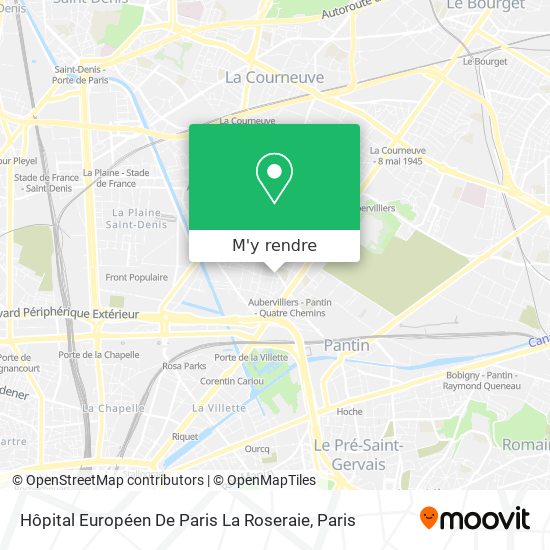 Hôpital Européen De Paris La Roseraie plan