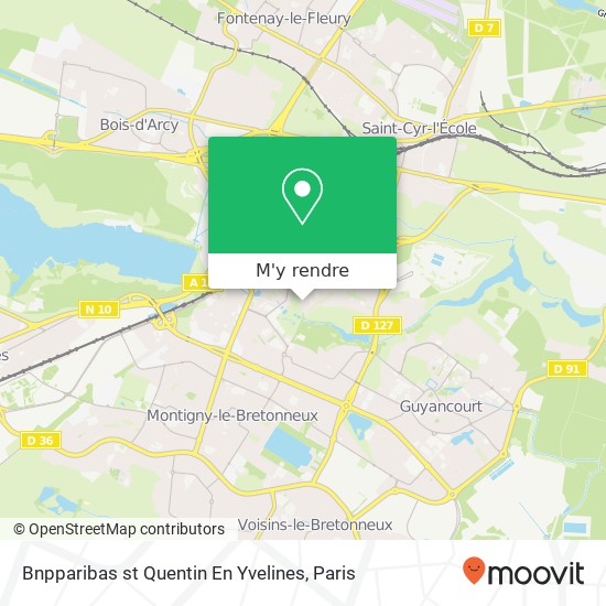 Bnpparibas st Quentin En Yvelines plan