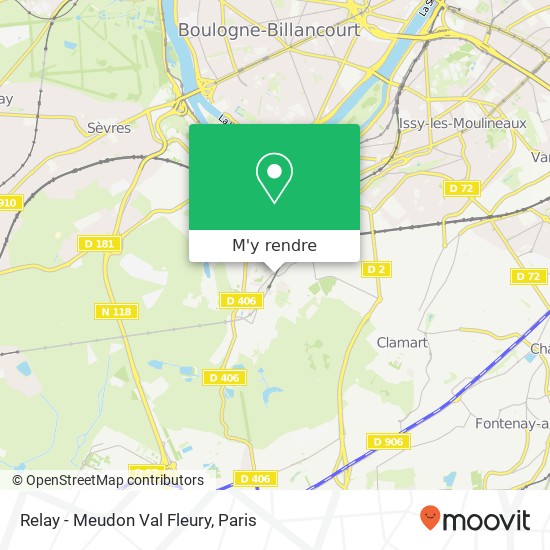 Relay - Meudon Val Fleury plan