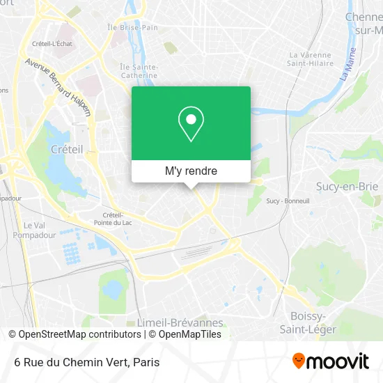 6 Rue du Chemin Vert plan