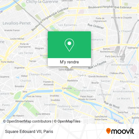Square Edouard VII plan