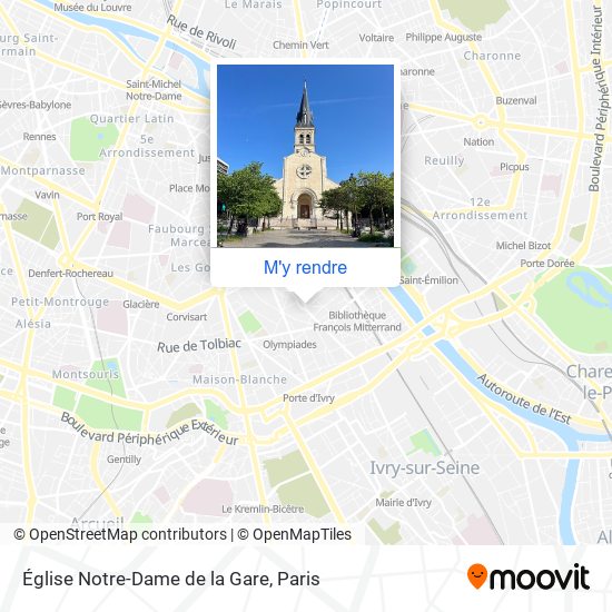 Église Notre-Dame de la Gare plan