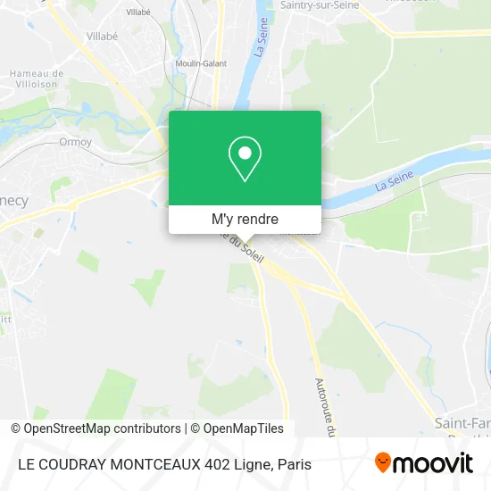 LE COUDRAY MONTCEAUX  402 Ligne plan