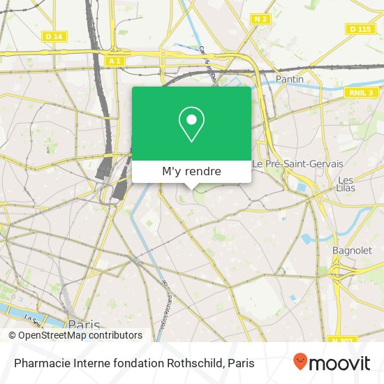 Pharmacie Interne fondation Rothschild plan