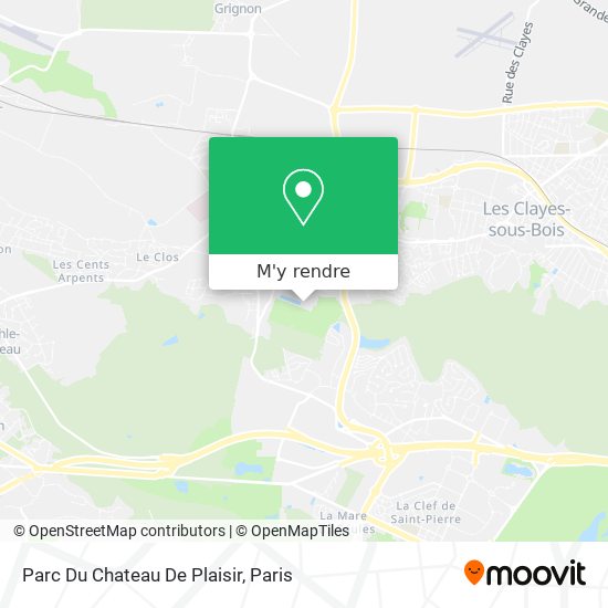Parc Du Chateau De Plaisir plan