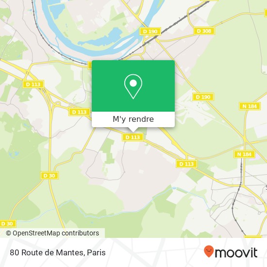 80 Route de Mantes plan