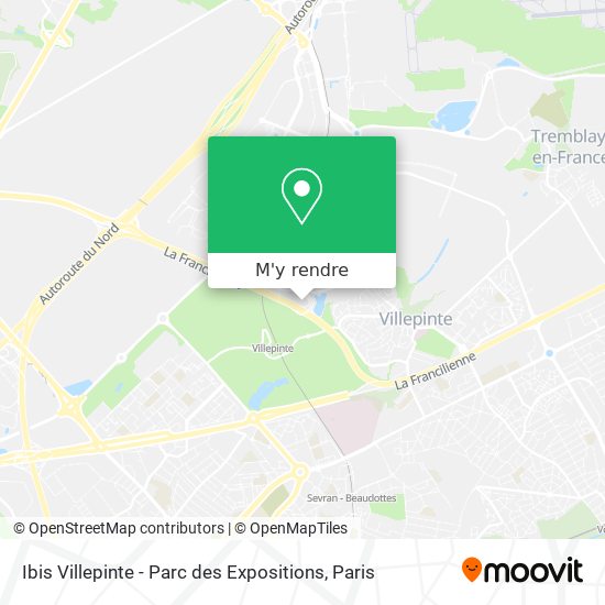 Ibis Villepinte - Parc des Expositions plan