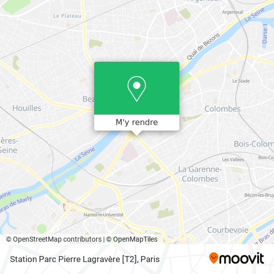 Station Parc Pierre Lagravère [T2] plan