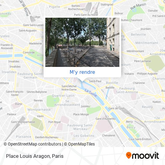Place Louis Aragon plan
