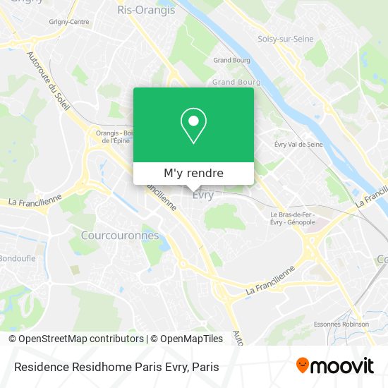 Residence Residhome Paris Evry plan