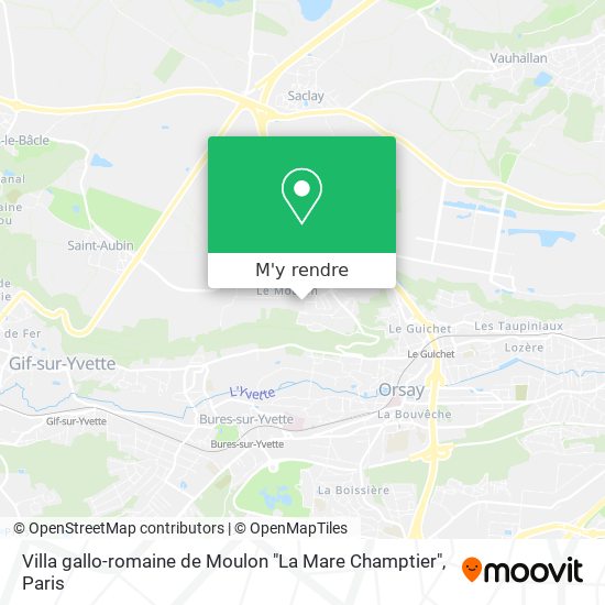 Villa gallo-romaine de Moulon "La Mare Champtier" plan