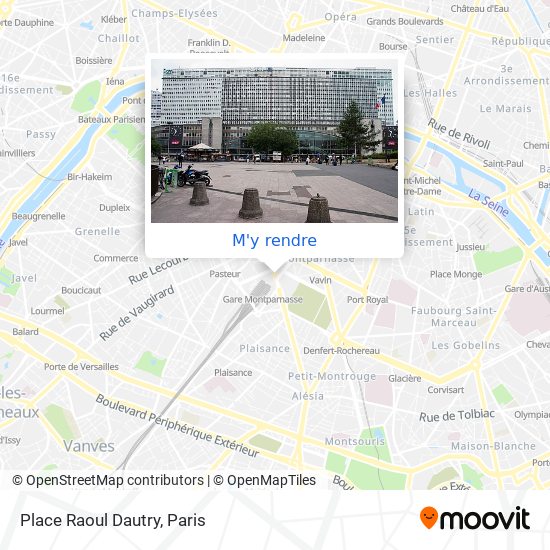 Place Raoul Dautry plan