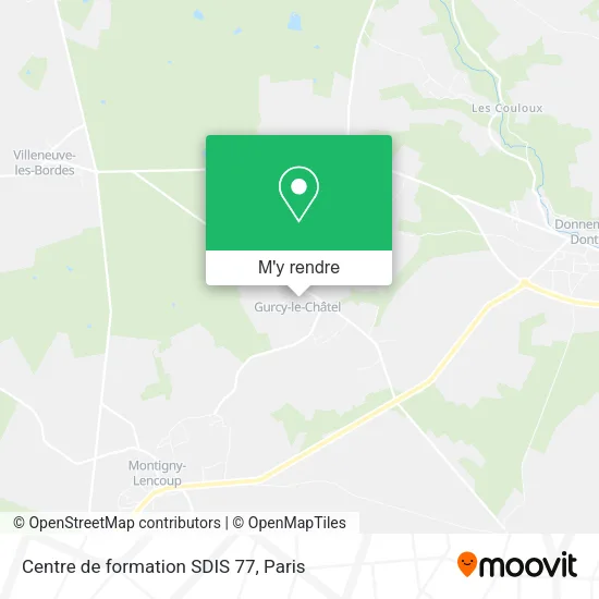 Centre de formation SDIS 77 plan