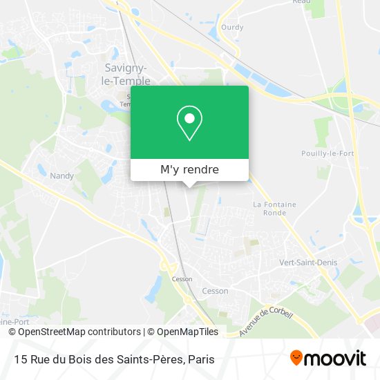 15 Rue du Bois des Saints-Pères plan