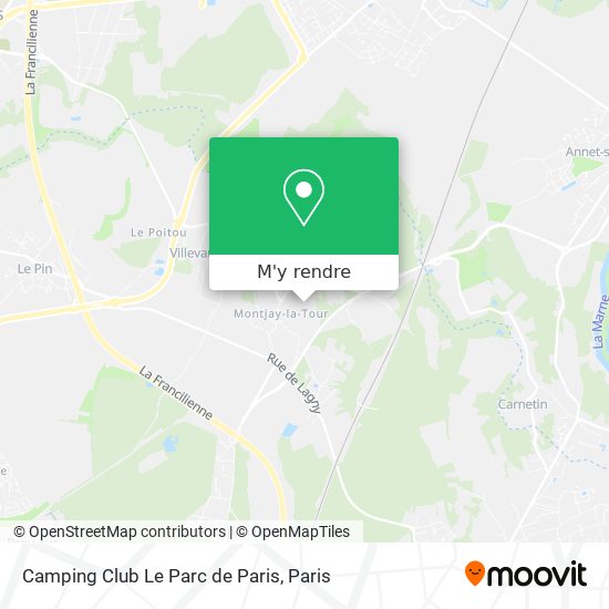 Camping Club Le Parc de Paris plan