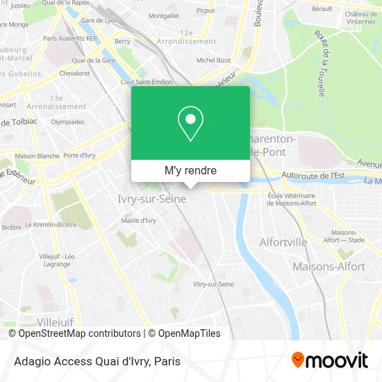Adagio Access Quai d'Ivry plan