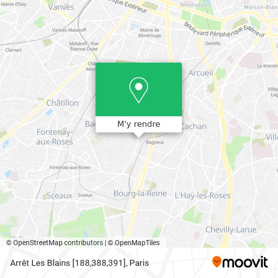 Arrêt Les Blains [188,388,391] plan
