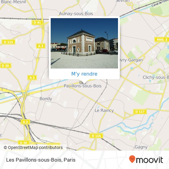 Les Pavillons-sous-Bois plan