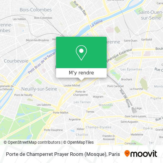 Porte de Champerret Prayer Room (Mosque) plan