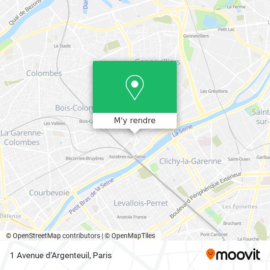 1 Avenue d'Argenteuil plan