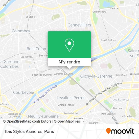 Ibis Styles Asnières plan