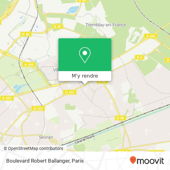 Boulevard Robert Ballanger plan