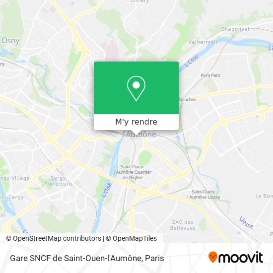 Gare SNCF de Saint-Ouen-l'Aumône plan