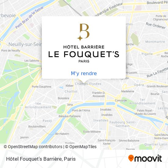 Hôtel Fouquet's Barrière plan