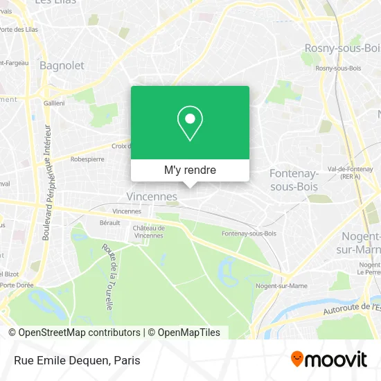 Rue Emile Dequen plan