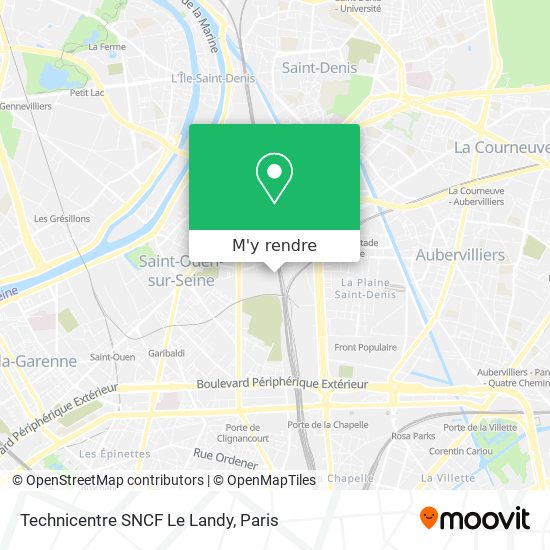 Technicentre SNCF Le Landy plan