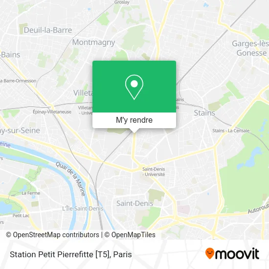 Station Petit Pierrefitte [T5] plan