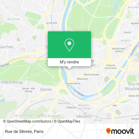 Rue de Sèvres plan