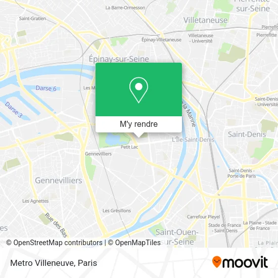 Metro Villeneuve plan