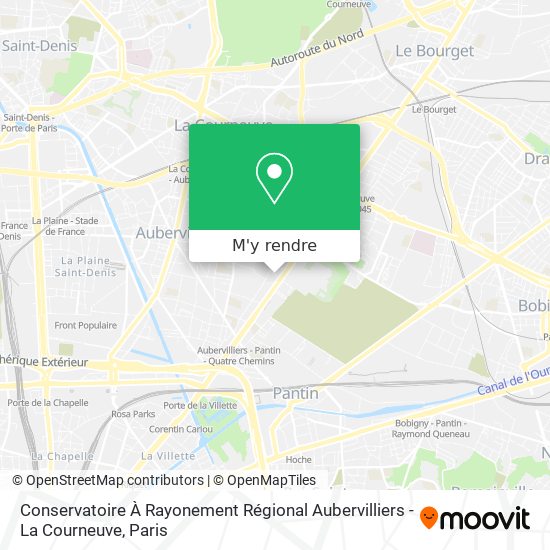 Conservatoire À Rayonement Régional Aubervilliers - La Courneuve plan