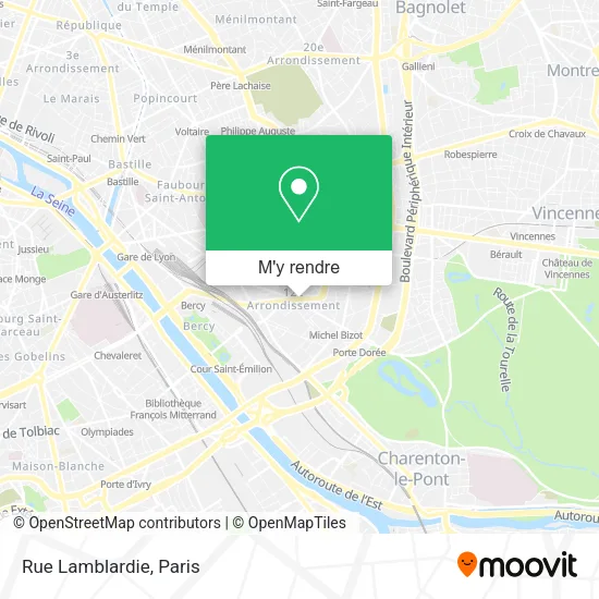 Rue Lamblardie plan