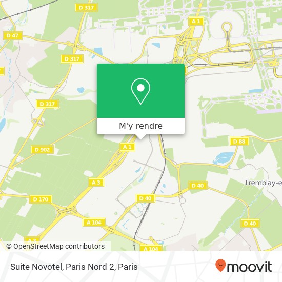 Suite Novotel, Paris Nord 2 plan