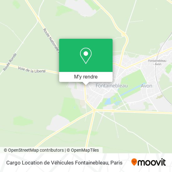 Cargo Location de Véhicules Fontainebleau plan