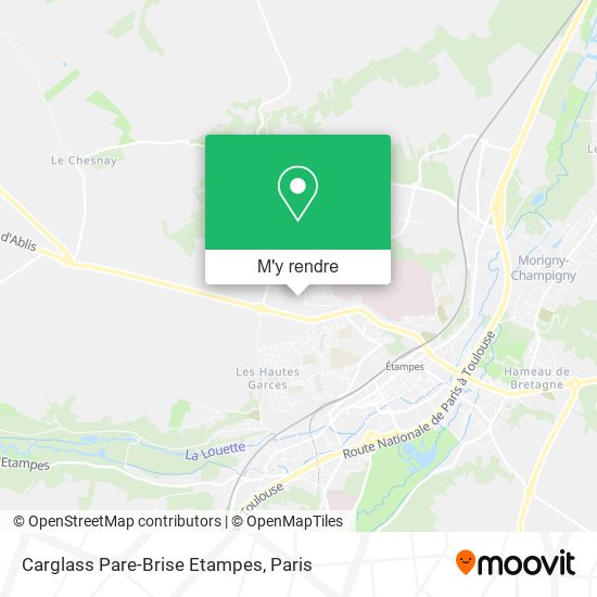 Carglass Pare-Brise Etampes plan