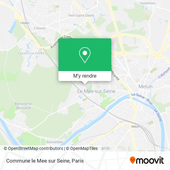 Commune le Mee sur Seine plan