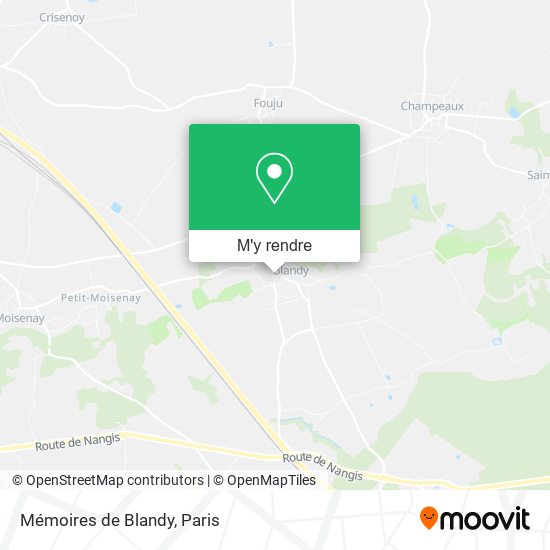 Mémoires de Blandy plan