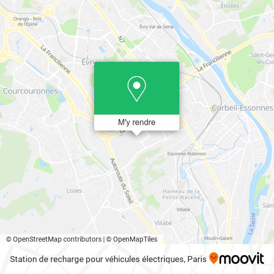 Station de recharge pour véhicules électriques plan