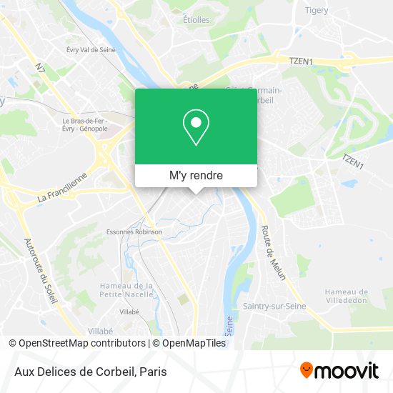 Aux Delices de Corbeil plan