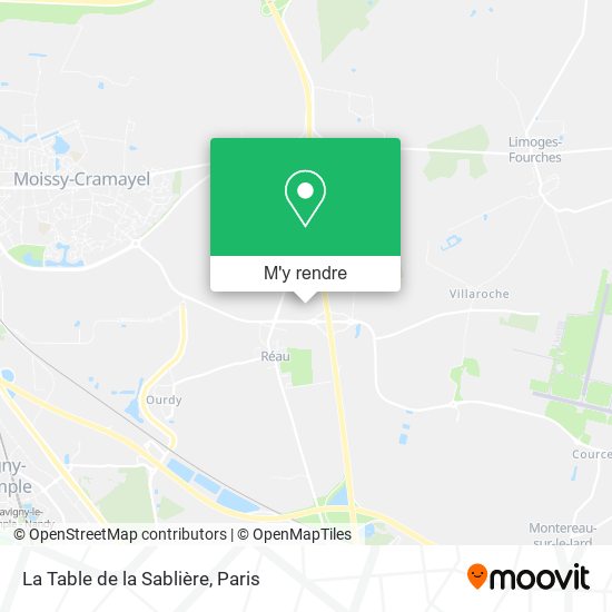 La Table de la Sablière plan